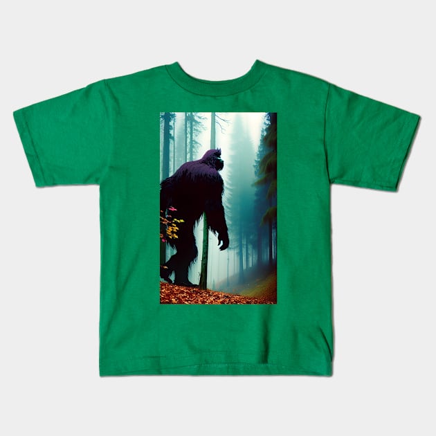 Footprints In The Forest Kids T-Shirt by GoodSirWills Place